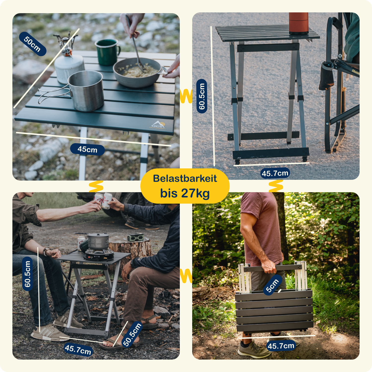 Compact camp table 20