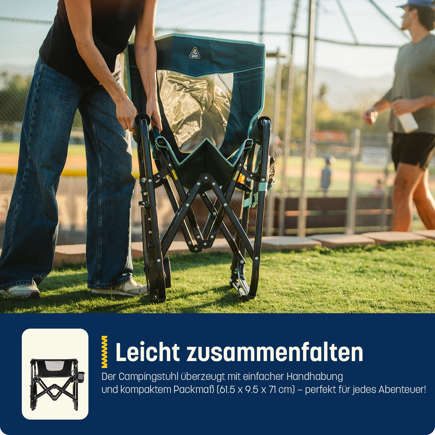 Stowaway Rocker mit Seitentisch